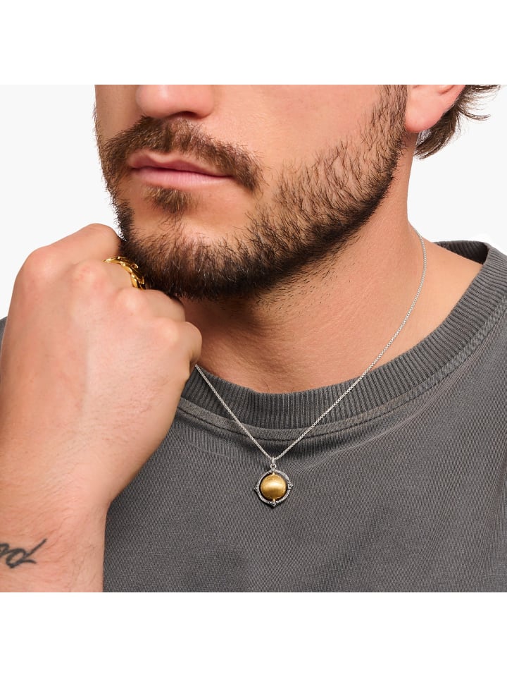 Thomas Sabo Kette in silberfarben, gelbgoldfarben, weiß günstig kaufen 42 cm