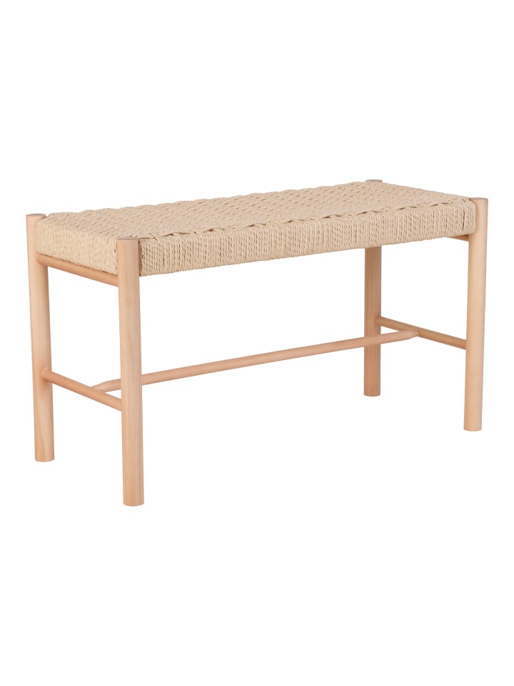 House Nordic Bank ABANO Holz mit geflochtener Sitzfläche 80 cm günstig kaufen onesize