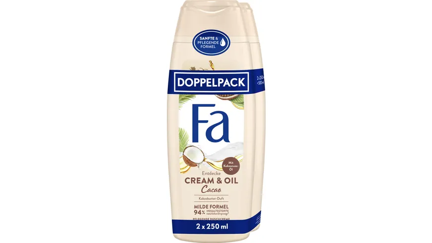 FA Duschcreme Cream&Oil Cacao Doppelpack 500 ml
