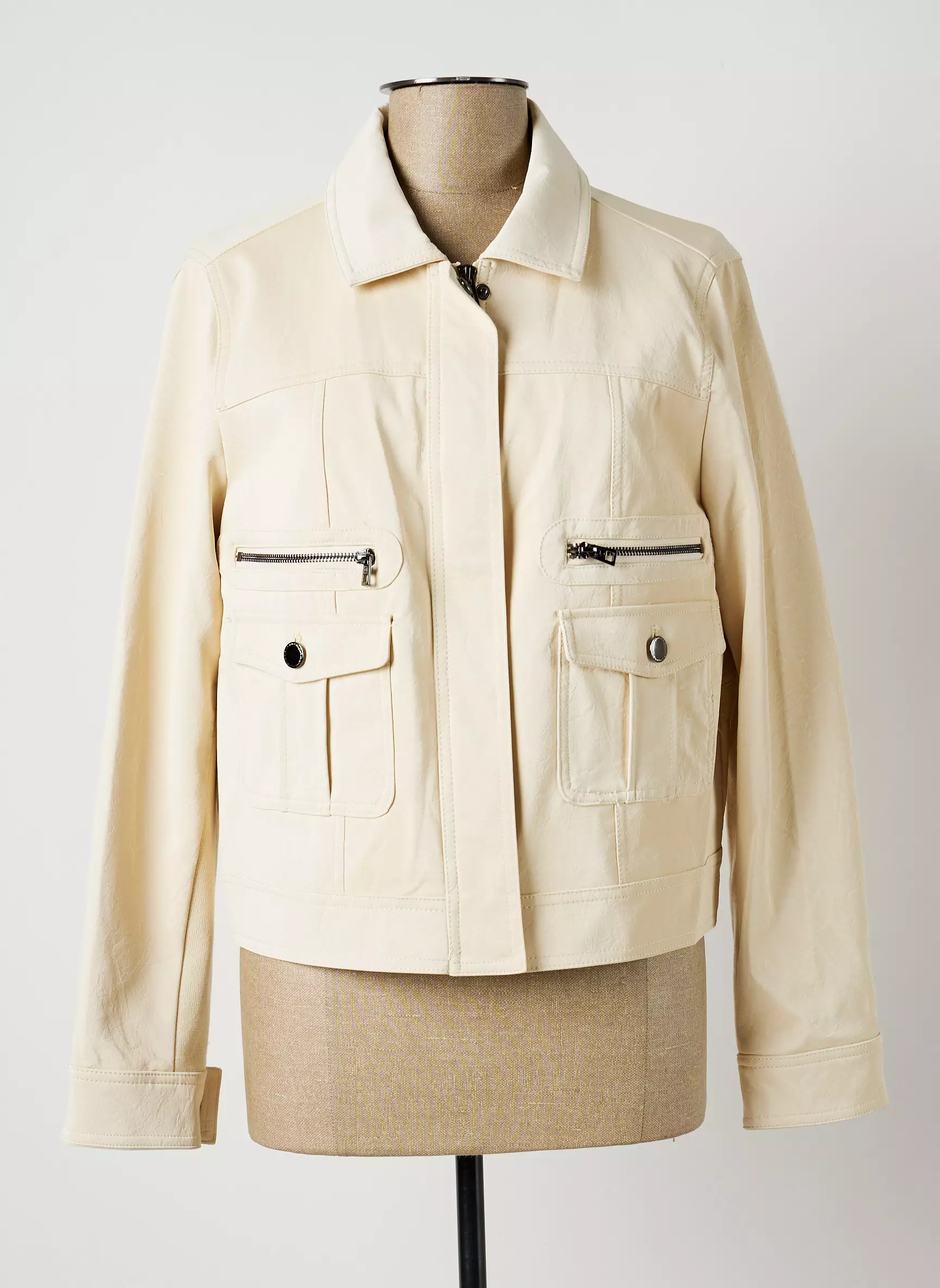 Desigual Vestesimilicuir Femme couleur beige
