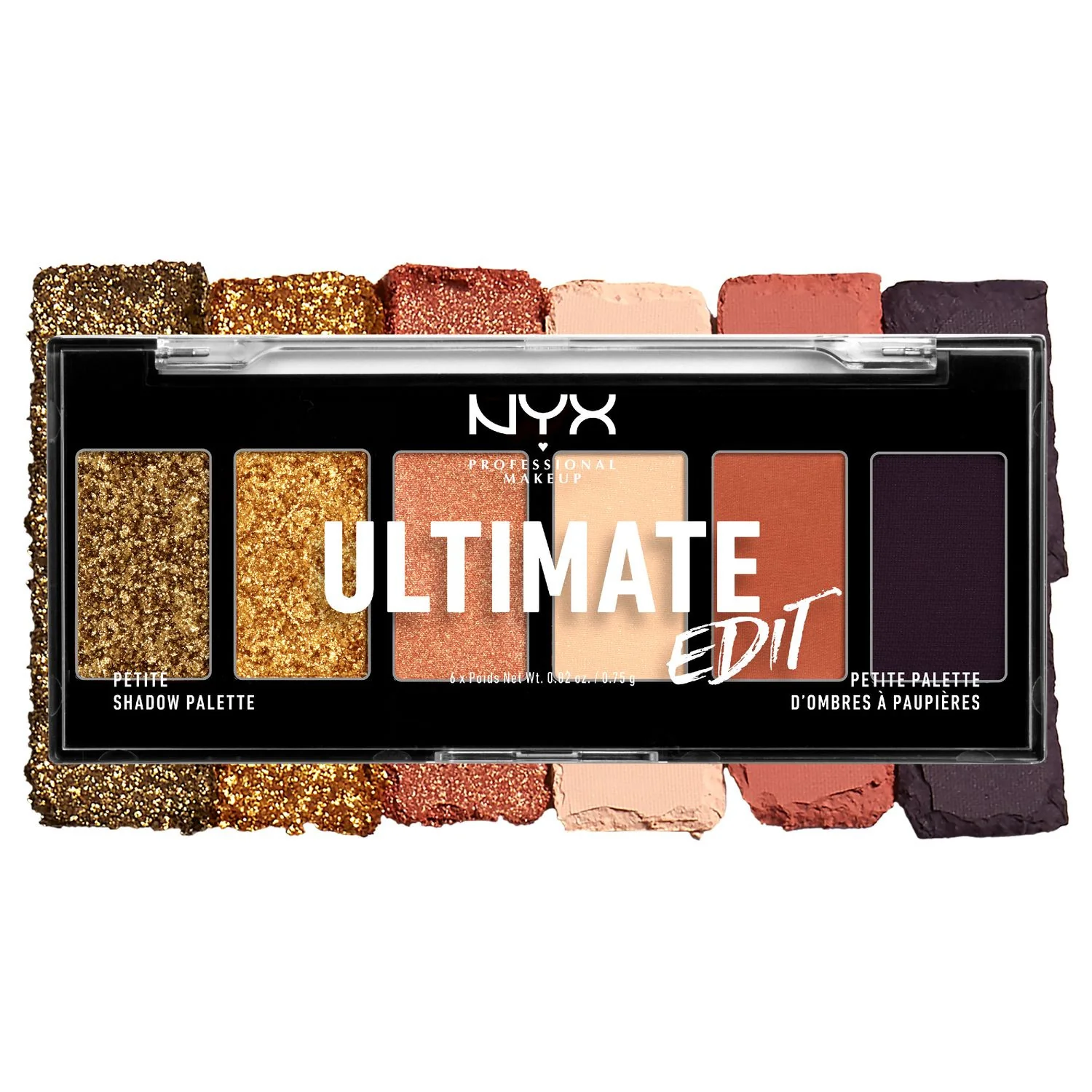Paleta de sombras Ultimate Edit Petite - Paleta de sombras de ojos, sombra de ojos compacta, sombra de ojos en polvo