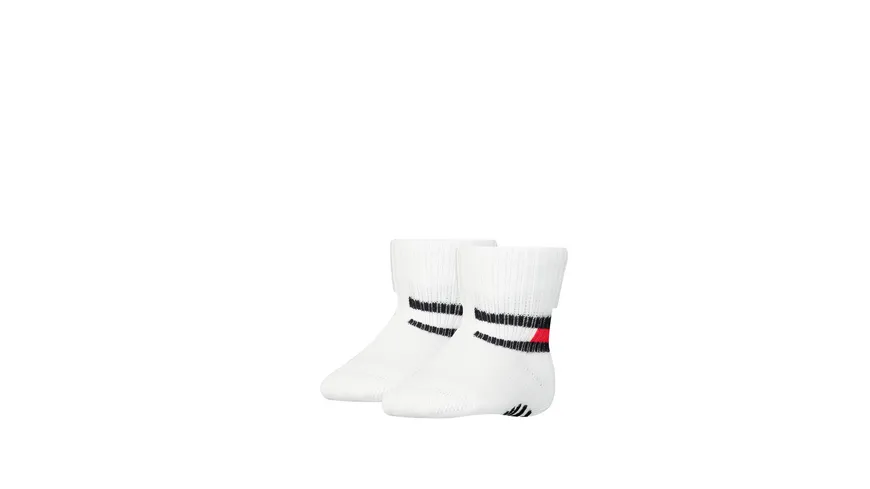 TOMMY HILFIGER Baby Socken Flag 2er Pack weiß