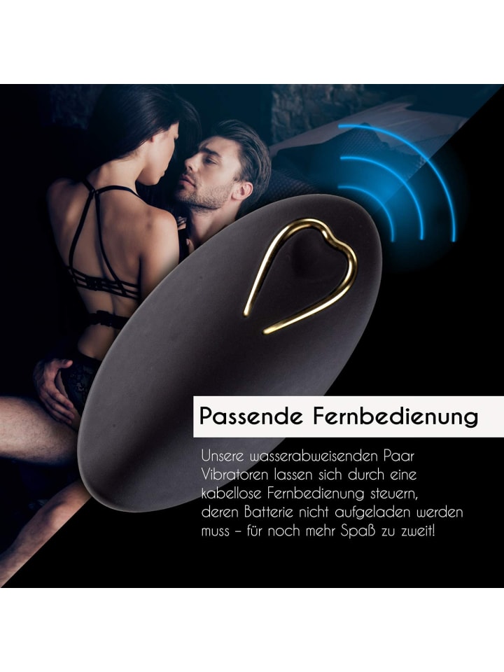 SAMORE Paar-Vibrator mit Fernbedienung in schwarz günstig kaufen onesize