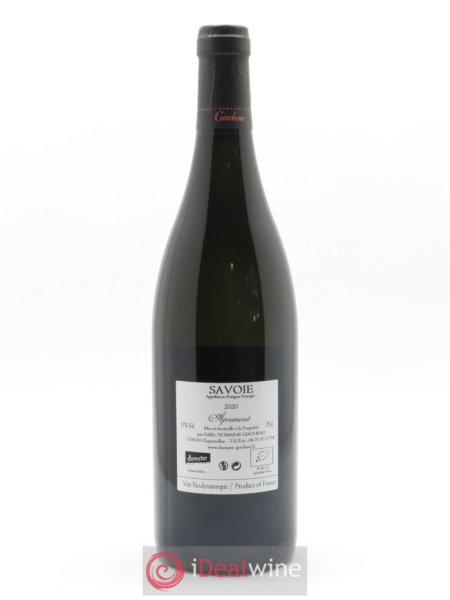 Vin de Savoie Apremont Giachino  2020 - Lot de 1 Bouteille