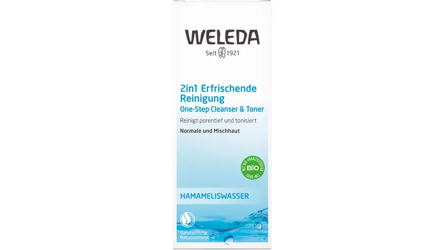 WELEDA HAMAMELISWASSER 2in1 Erfrischende Reinigung 100 ml