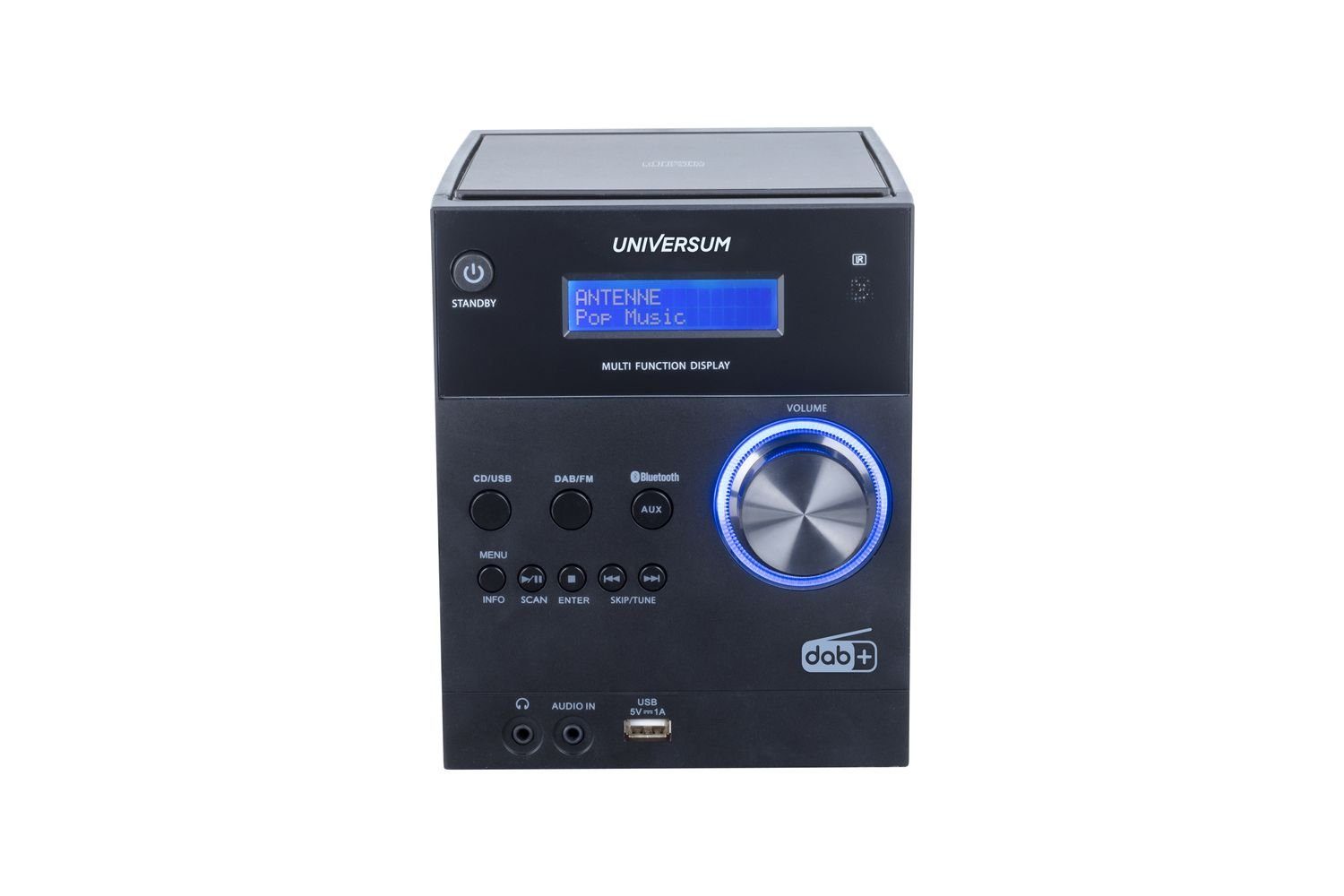 UNIVERSUM* MS 300-21 black Microanlage (DAB+ UKW Radio, Bluetooth, USB, AUX-In, Kopfhörerausgang)