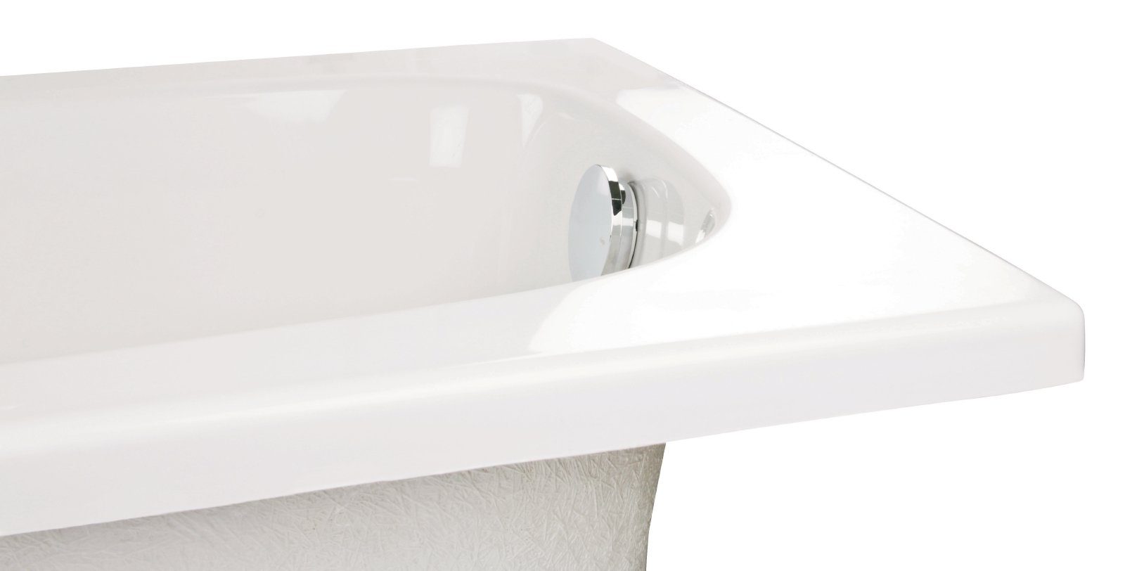 Calmwaters Badewanne Original, (1-tlg), Weiß, 170 x 75 cm, Acryl, ergonomische Körperformbadewanne, 02SL3012