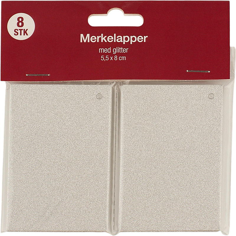 Home Gavemerkelapp 8-pk glitter