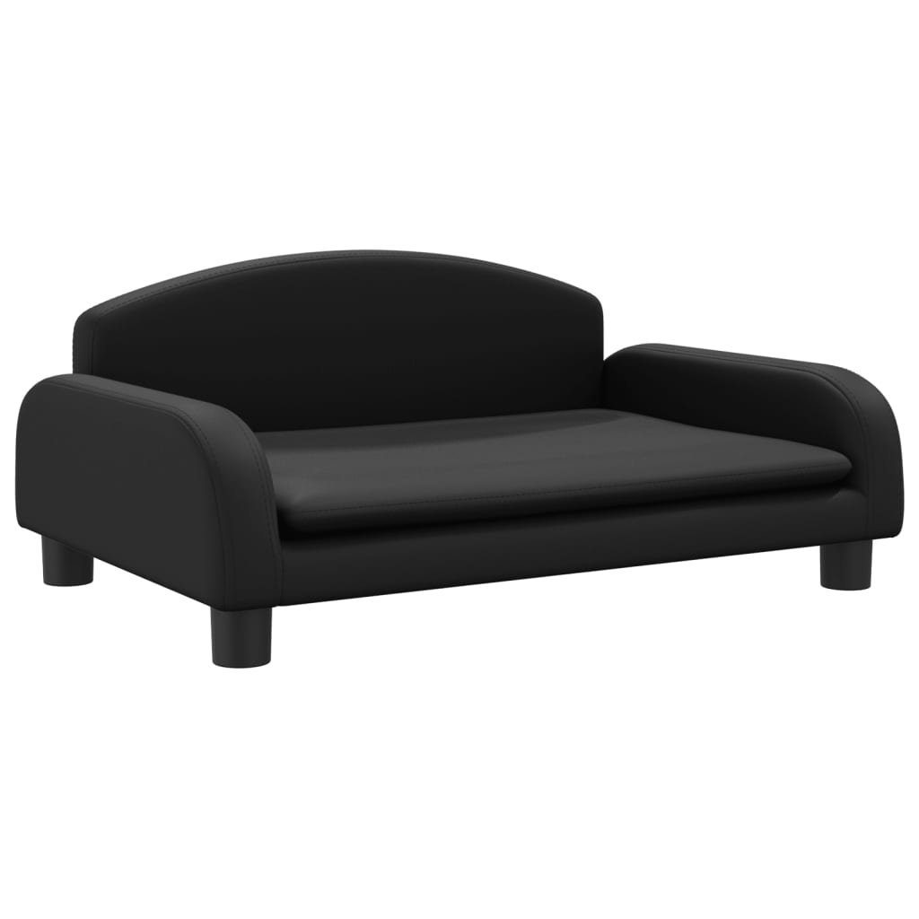 vidaXL Kindersofa Kindersofa Schwarz 70x45x30 cm Kunstleder Kindercouch Kindermöbel Kind