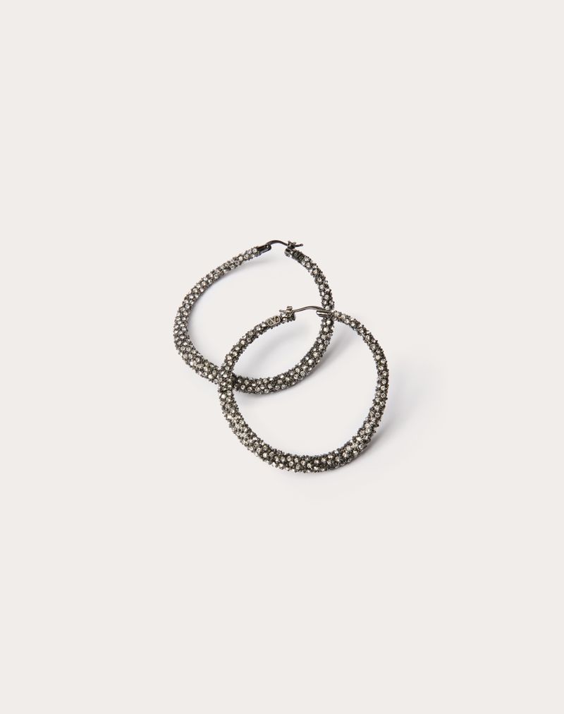 Shadowshine øreringe i metal og Swarovski® krystaller