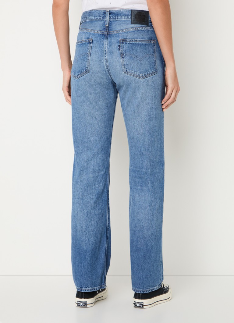 Blugi Levi's cu talie înaltă și croială dreaptă, spălare medie