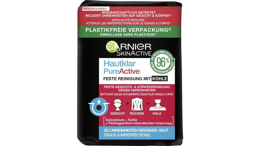 Garnier Hautklar Feste Reinigung mit Kohle 100 g