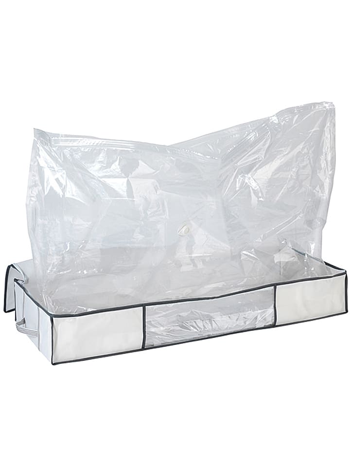 Wenko Vakuum-Unterbettkommode in Weiß - (B)105 x (H)45 x (T)15 cm günstig kaufen onesize