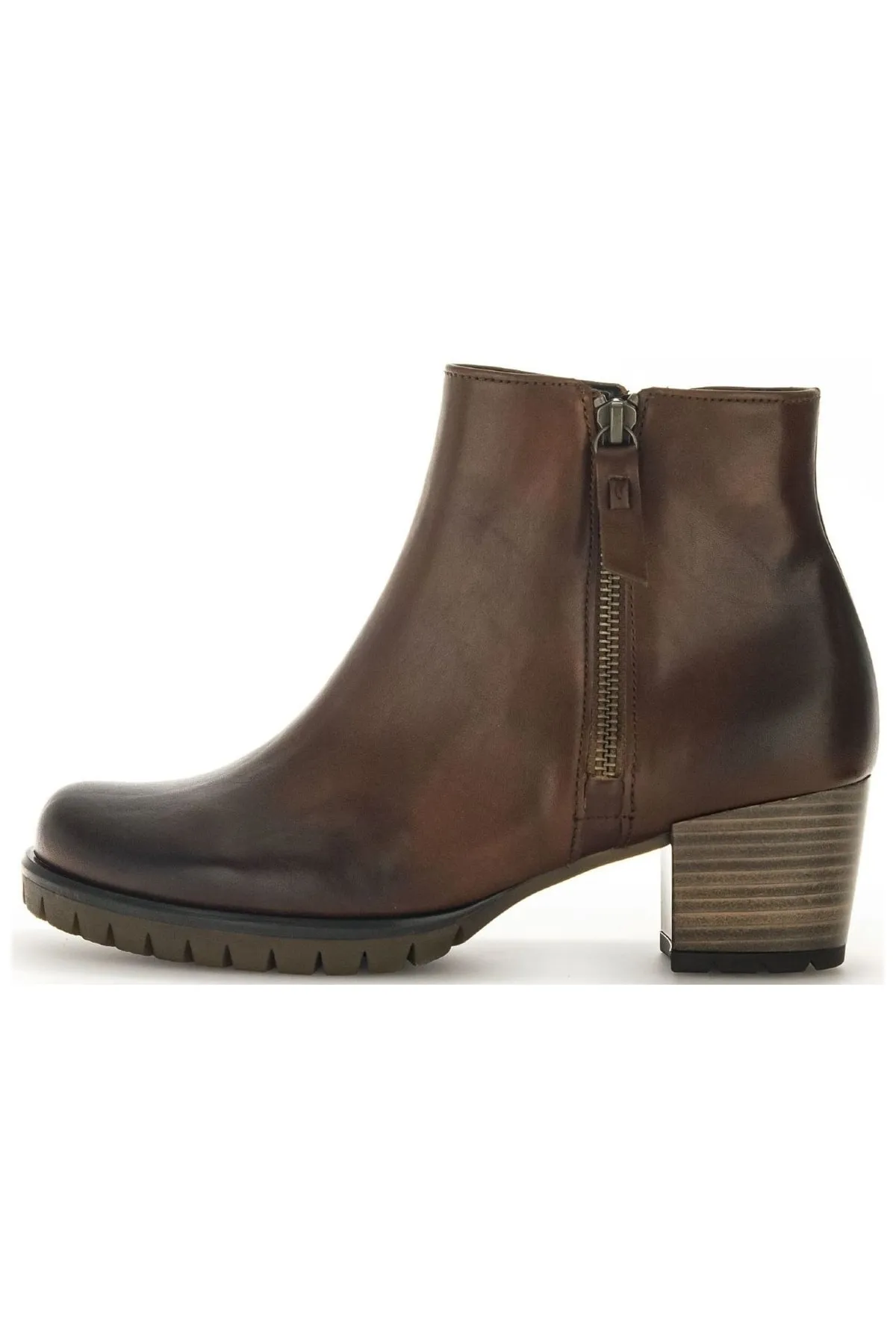 GABOR  Stiefelette - Braun - Blockabsatz