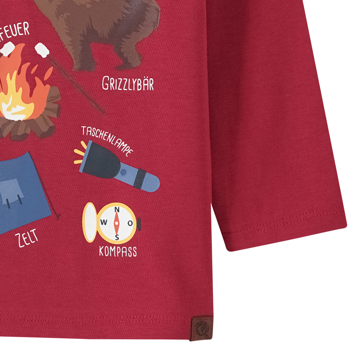 Kinder Langarmshirt mit Nationalpark-Motiv