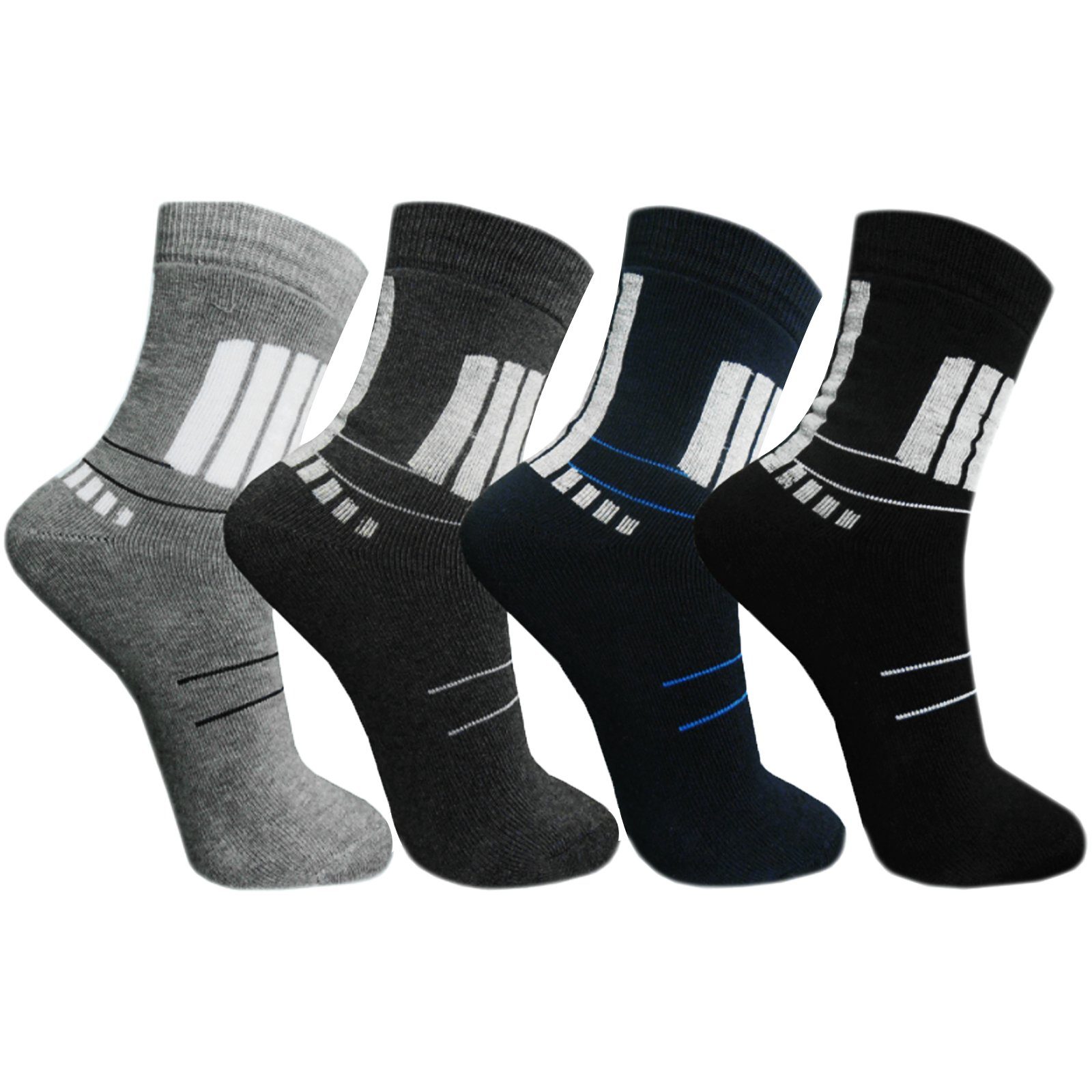 TEXEMP Thermosocken 6 bis 12 Paar Thermo Socken Wintersocken Herren & Damen Warm Skisocken (Packung, 6-Paar) Langlebig & Robust