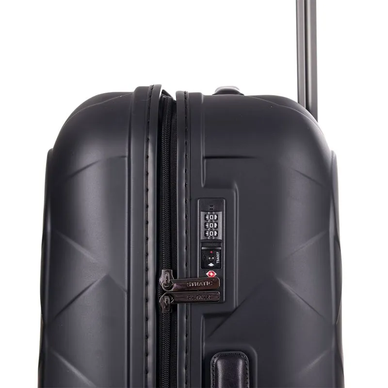 Stratic Leather&More - Hartschalen-Koffer L (bis 76cm) - matt black
