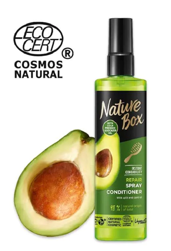 „Nature Box“ avokadų ekspresinis kondicionierius pažeistiems plaukams