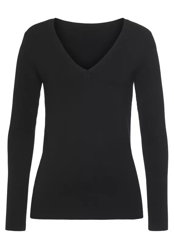 V-Ausschnitt-Pullover