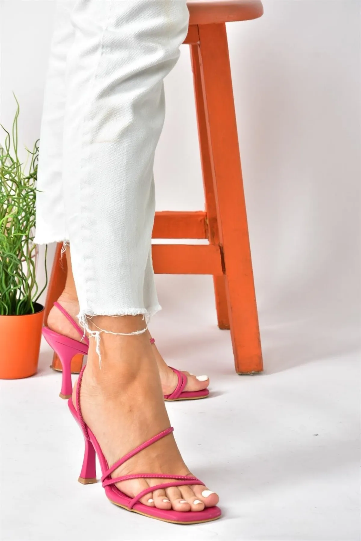 Fox Shoes  Fuchsia Damenschuhe mit dickem Absatz P590033909