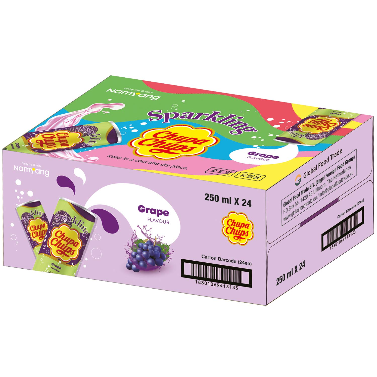 Chupa Chups Sparkling Grape 250ml (MHD 15.03.2024)