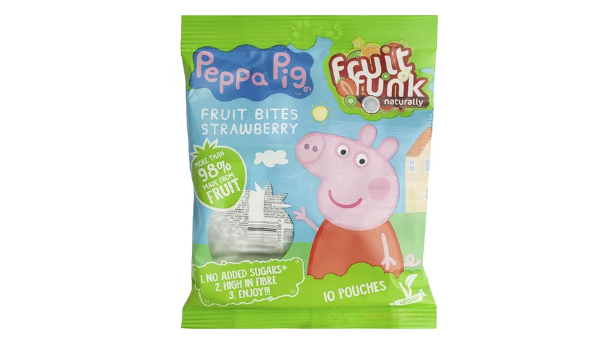 FRUIT FUNK Snack Erdbeere Peppa Pig 100 g