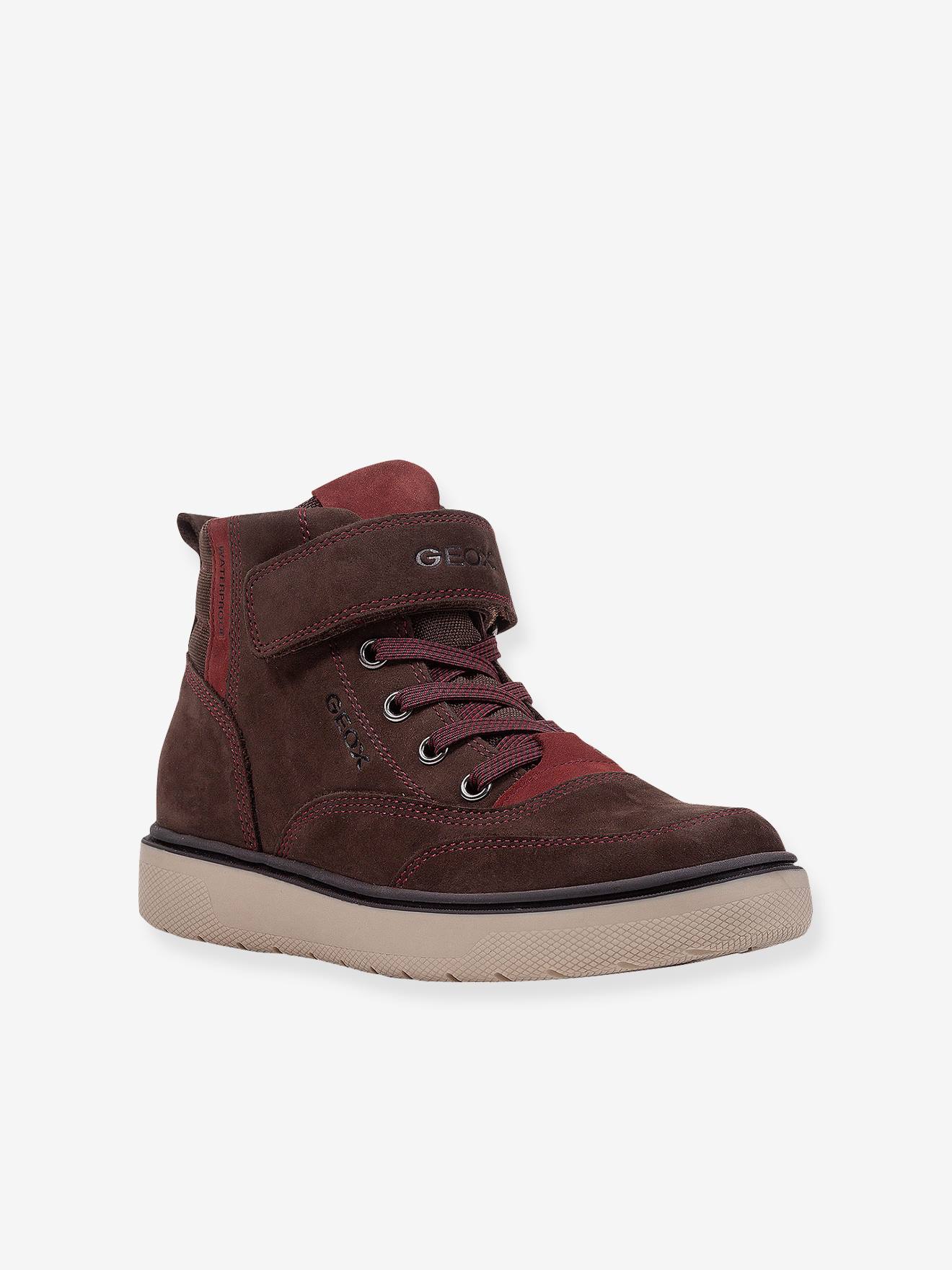 Baskets garçon J Riddock Boy WPF GEOX® café bordeaux