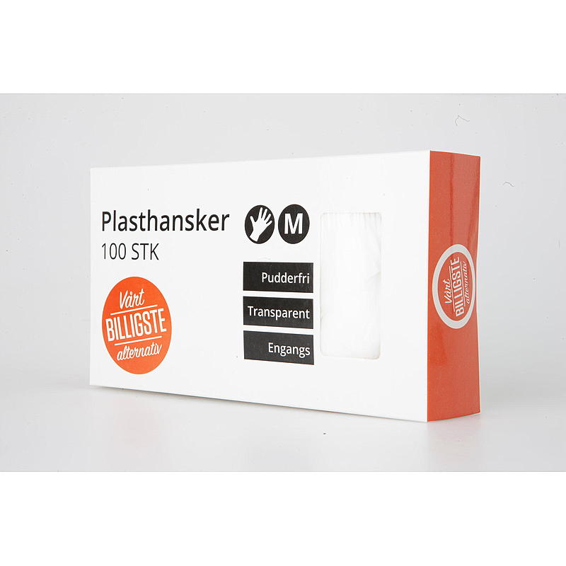 Soft Engangshansker 100 stk, plast