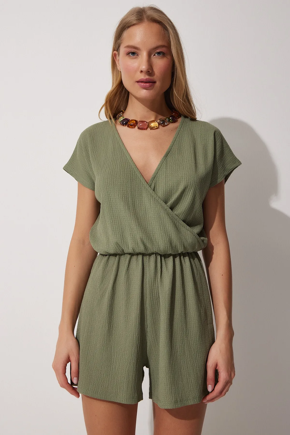 Happiness İstanbul  Jumpsuit - Khaki - Relaxed Fit