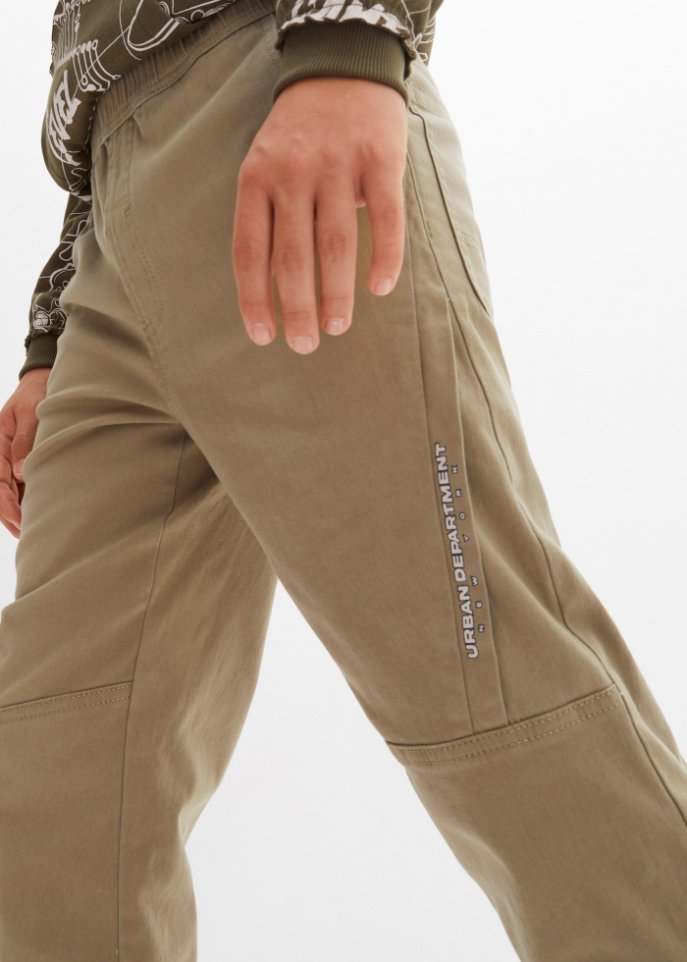 Jungen Twill Thermo Schlupfhose, Loose Fit