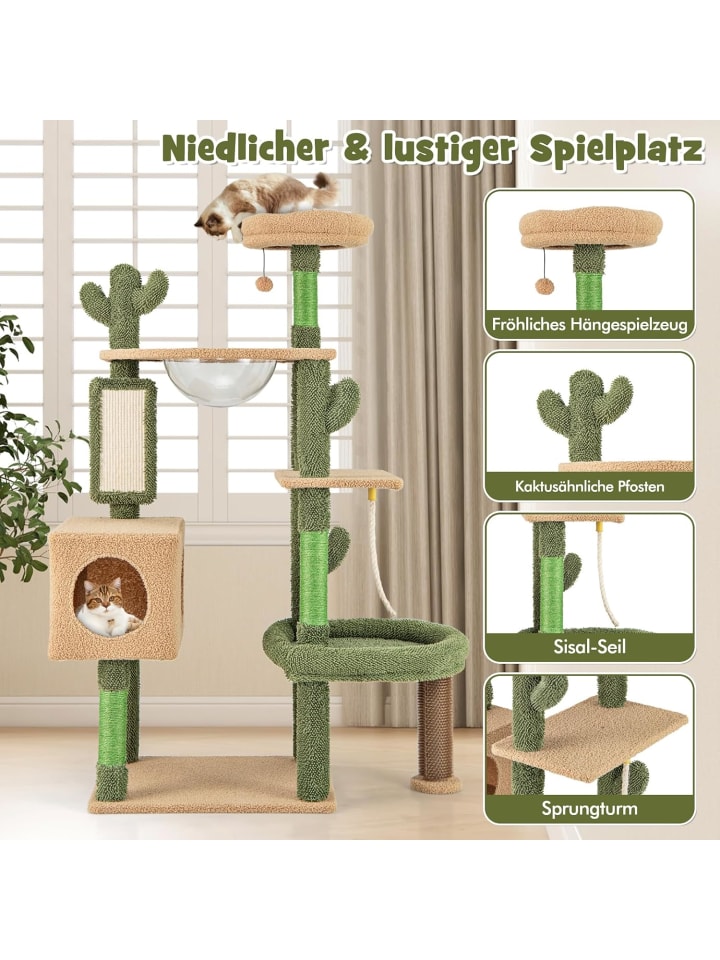 COSTWAY Kratzbaum Kaktus 150cm in Grün günstig kaufen onesize