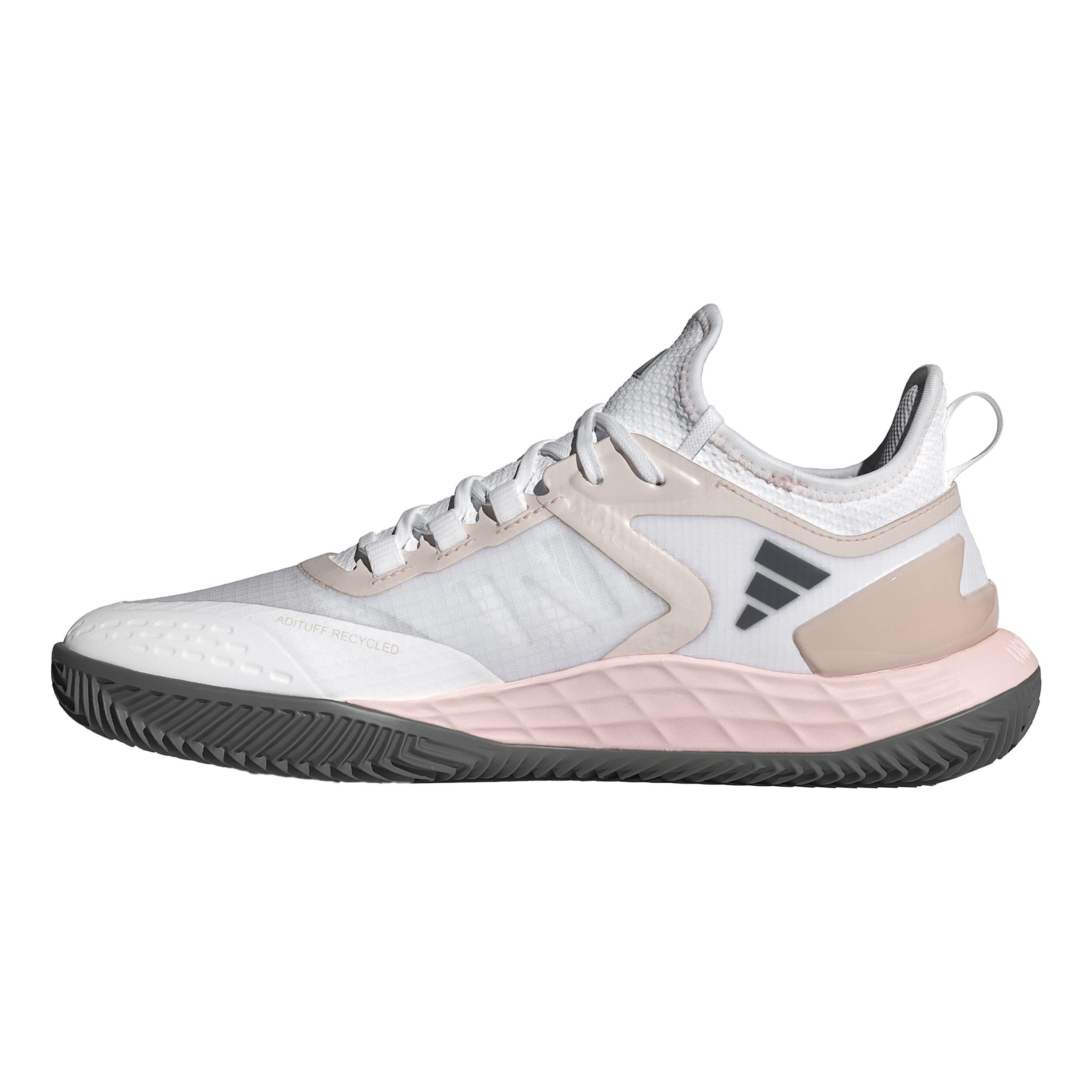 Adizero Ubersonic 4.1 Sandplatzschuh Damen - Hellgrau, Rosa