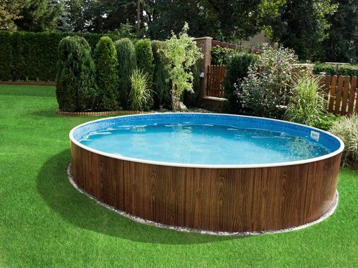 Kunstrasen WOODLAND, Primaflor-Ideen in Textil, rechteckig, Höhe: 29 mm, realistische Optik, mit Noppen, ideal für Balkon & Terrasse