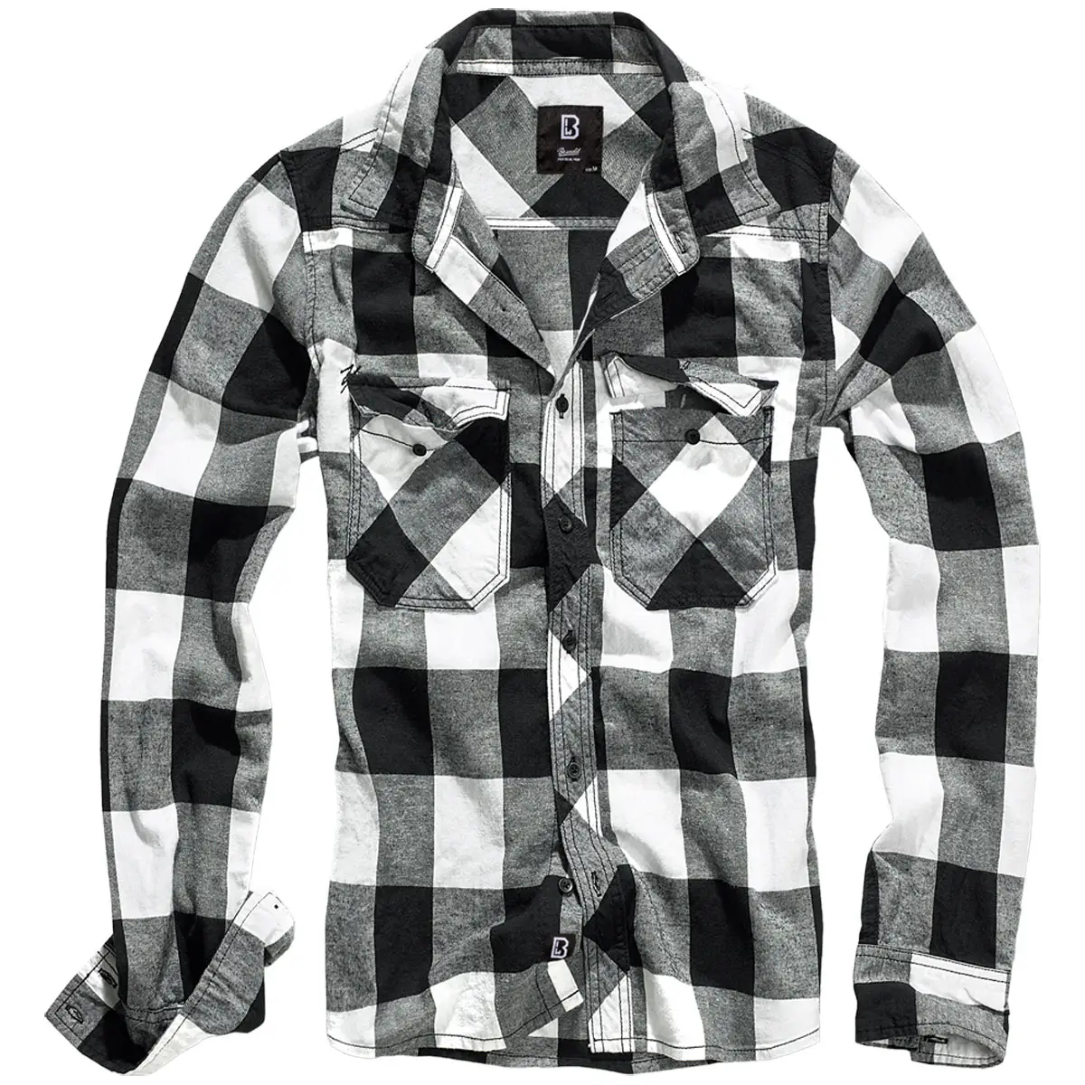 Brandit Checkshirt schwarz-weiß
