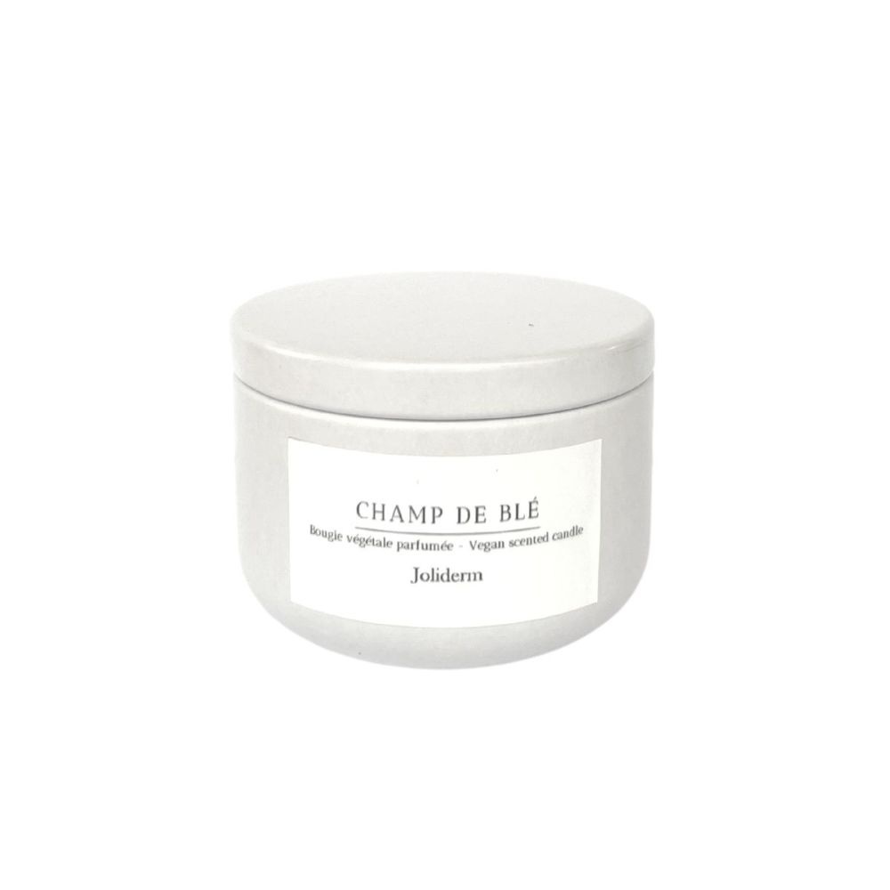 joliderm Bougie de voyage parfumée Champ de Blé Bougie parfumée