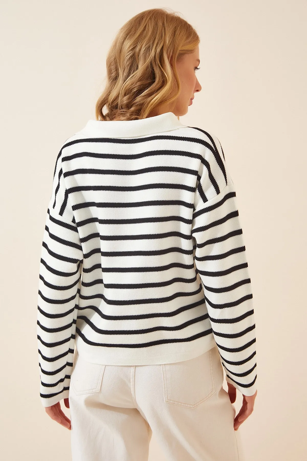 Happiness İstanbul  Pullover - Weiß - Regular Fit