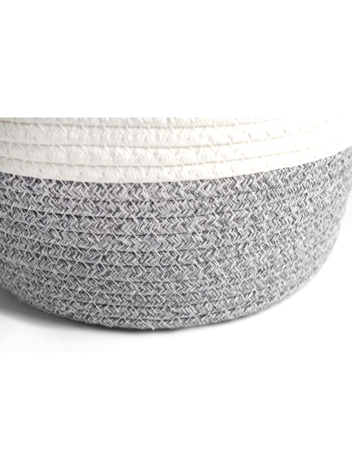 kobolo 3tlg. Set Aufbewahrungskorb COTTONRND3 in Grau günstig kaufen onesize