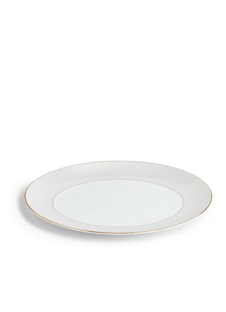 Tavă ovală de servire Wedgwood Gio Gold, 33 cm