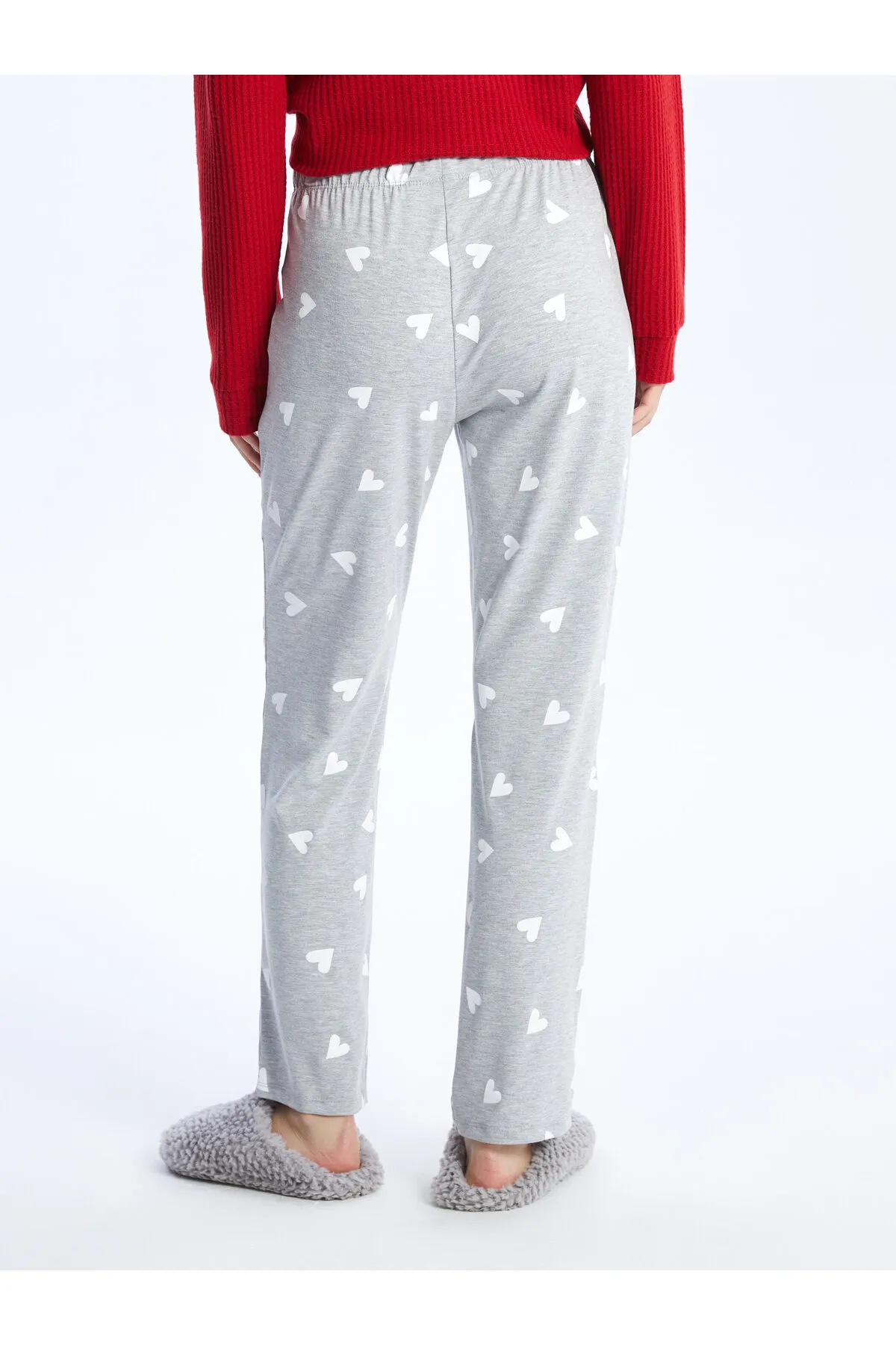 LC Waikiki  Gemusterte Damen-Pyjamahose mit elastischem Bund