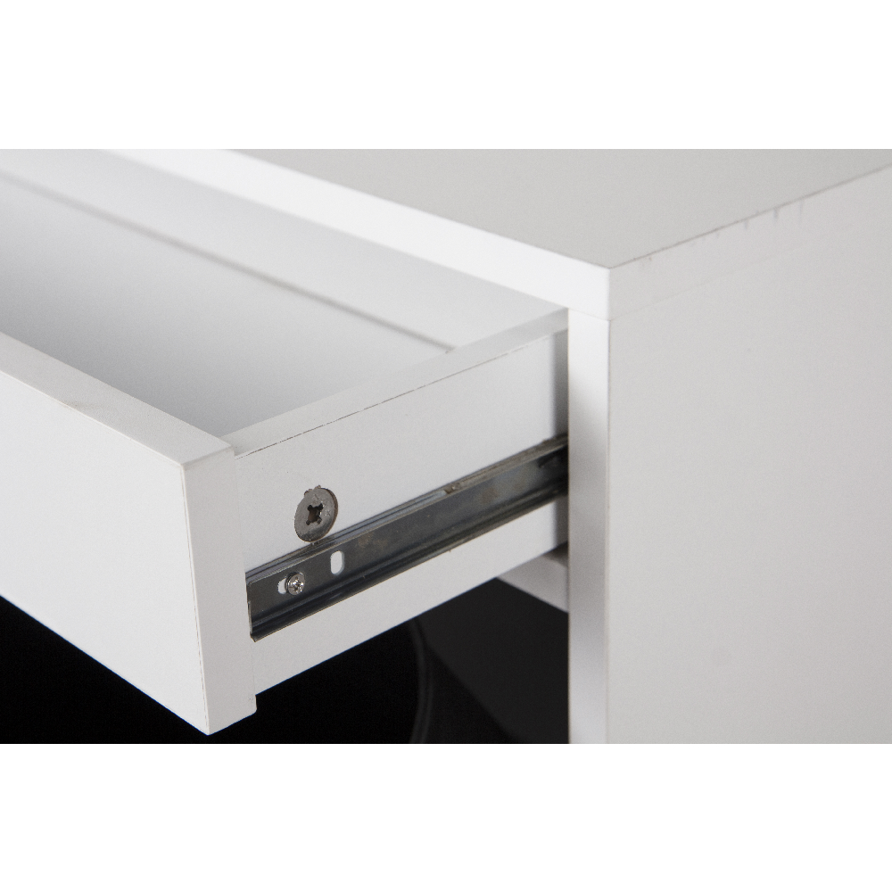 Happy Home Happy Home Mülleimerschrank mit Schublade & 4 Abfalleimer weiß