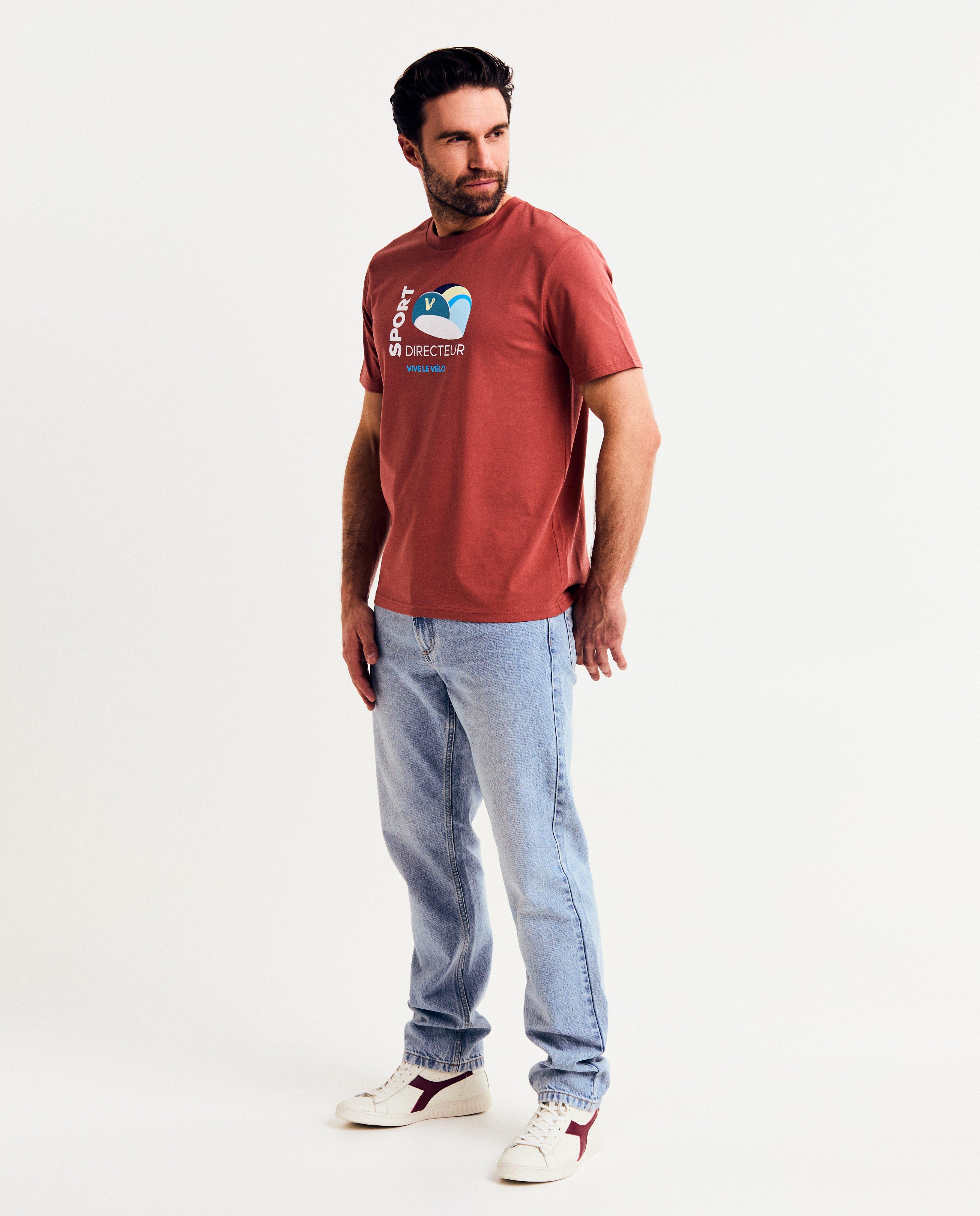 Trăiască ciclismul! Tricou cu imprimeu roșu