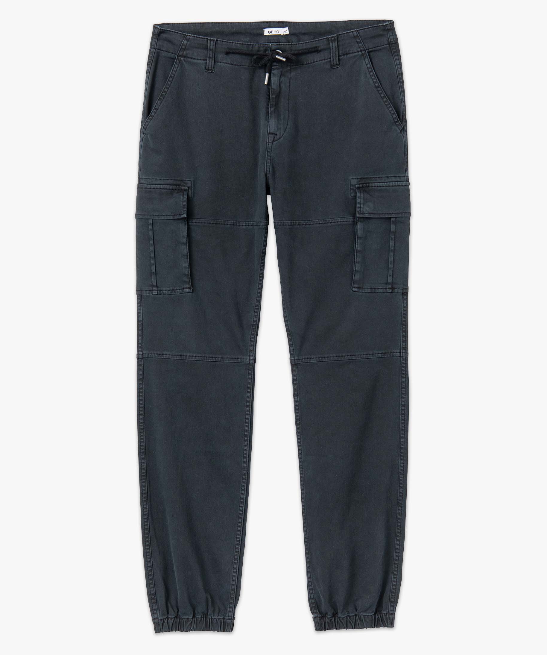 Pantalon homme cargo coupe Straight noir | GEMO