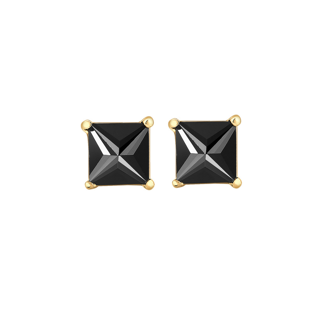 Elli Elli Boucles d'Oreilles Geo Rechteck Zirkonia Eckig 925 Sterling Silber Boucles d'oreilles