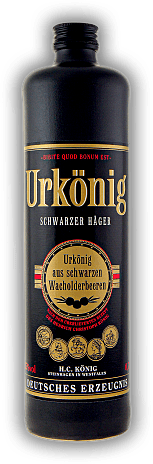 Urkönig Schwarzer Häger 35% im schwarzen Steinkrug Urkönig Schwarzer Häger 35% im schwarzen Steinkrug Urkönig - eine wiederentdeckte westfälische Spezialität. 0,7	 Liter - Vol 35%