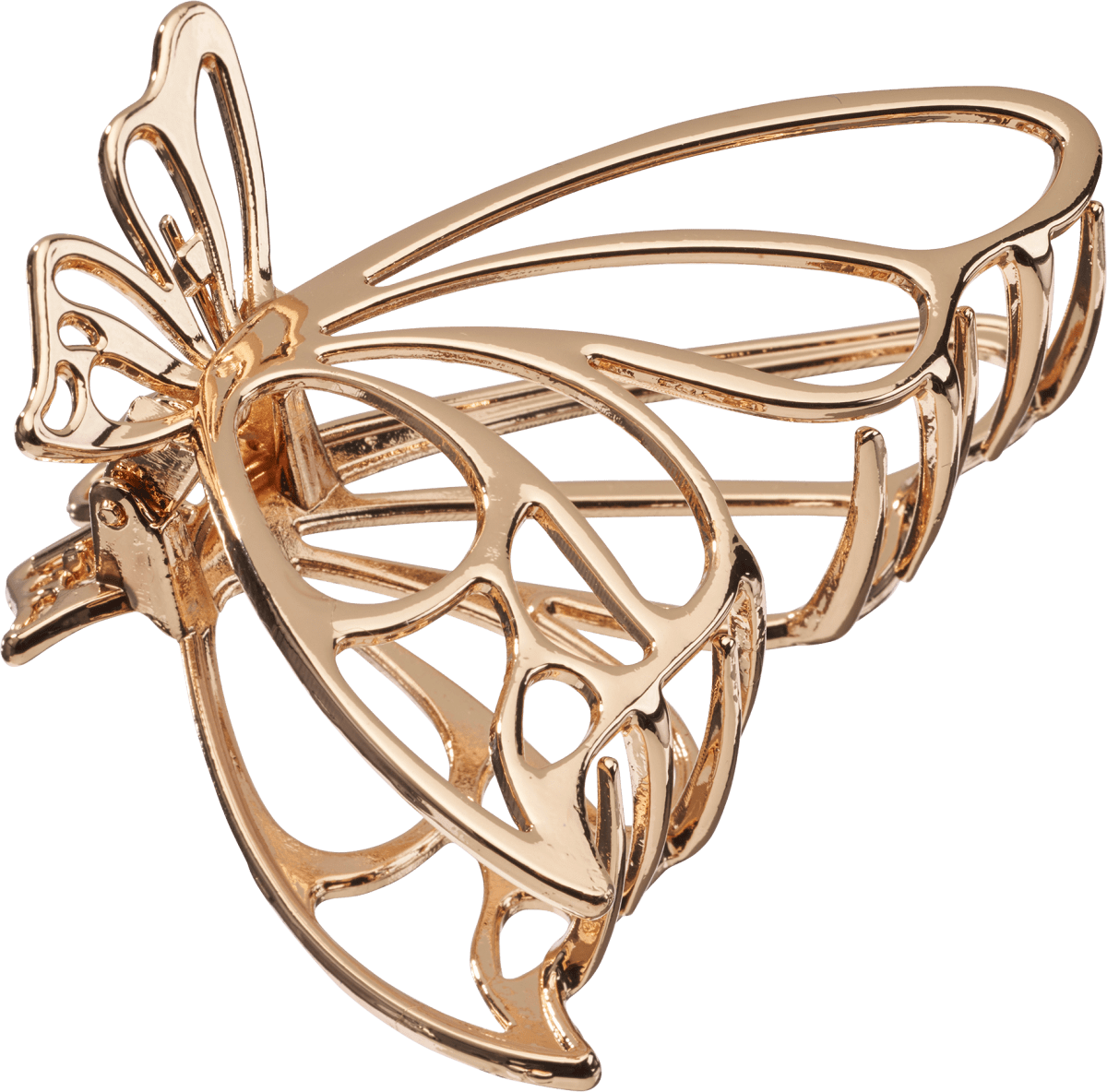 Haarklammer Metall Schmetterling Gold-Optik, 1 St
