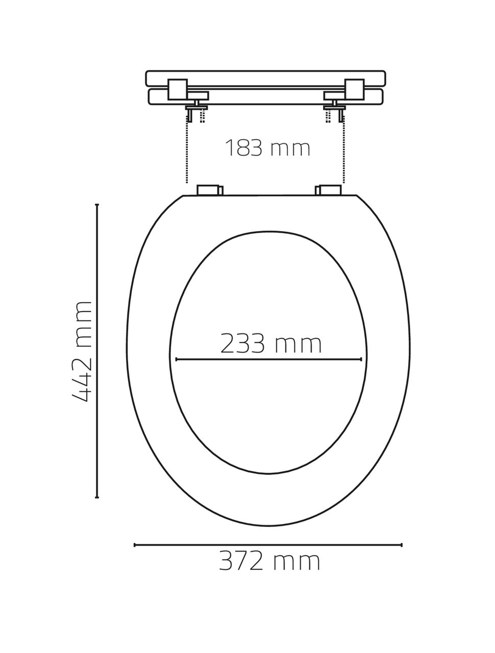 Ridder WC-Sitz Miami, weiß, mit Soft-Close, Polypropylen
