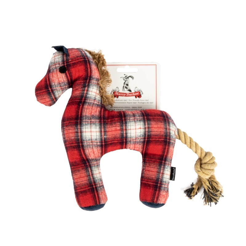 Paw Care Kuscheltiere Paw Care Harry Barker Kariertes Plüschtier Pferd