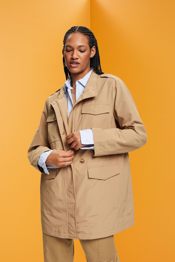 Trenchcoat mit Stehkragen