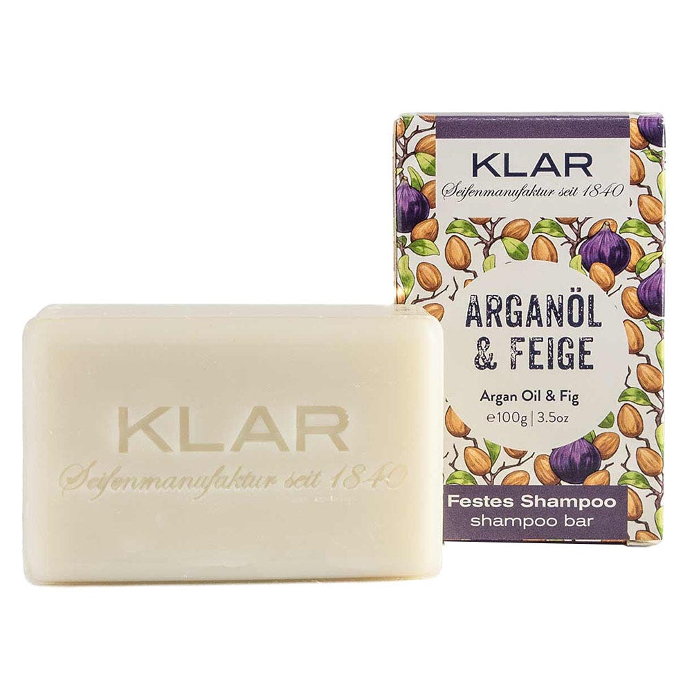 Klar's Festes Shampoo Argan & Feige 100 g
