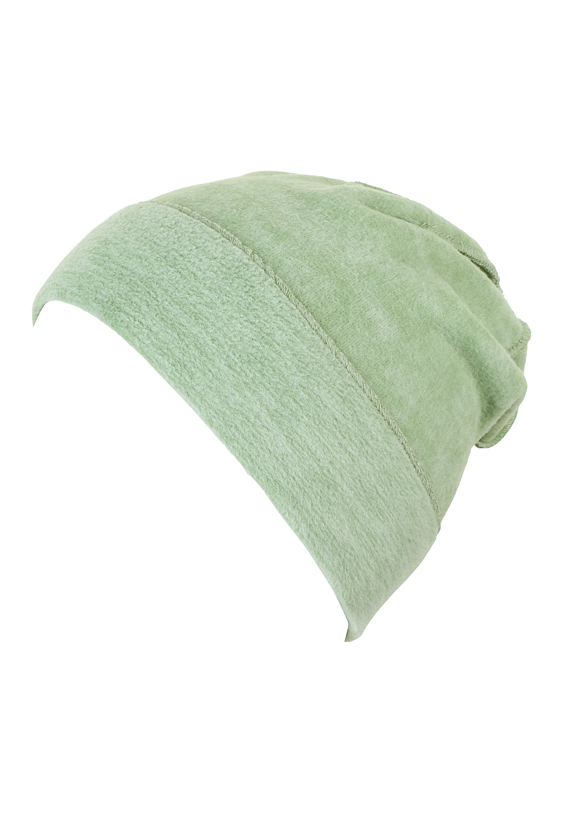 Slouch-Beanie aus Microfleece melange (recycelt)